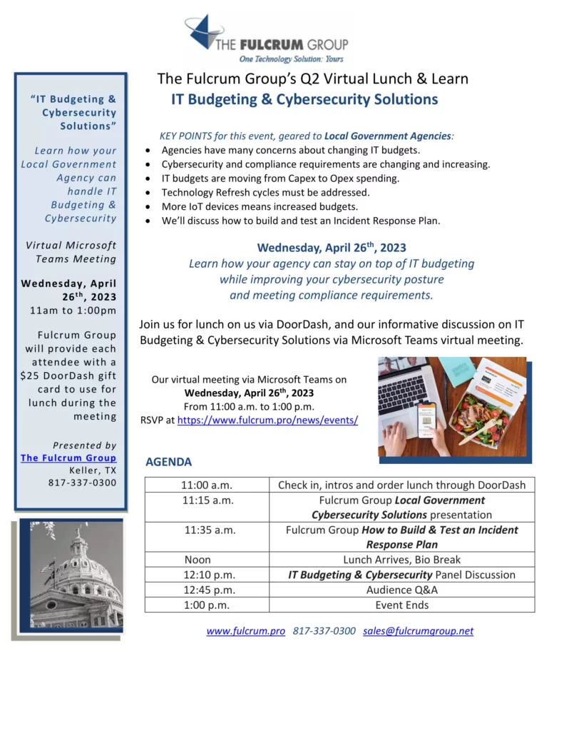 Fulcrum Q1 2023 LL Local Government Flyer